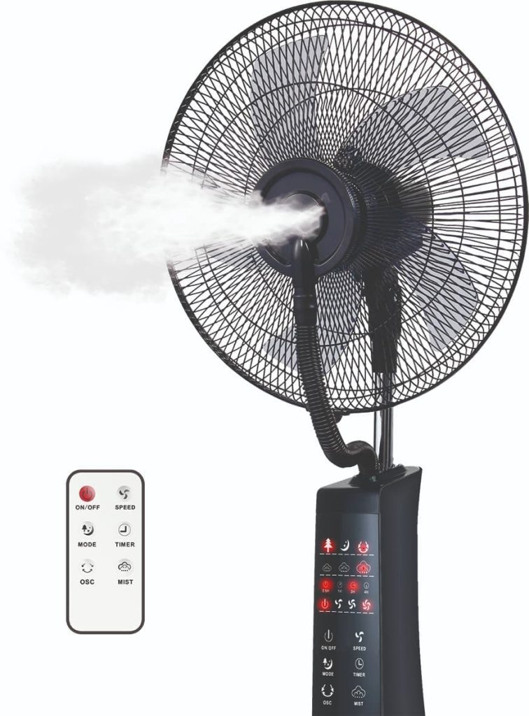 Ventilador De Pie Consumer Con Humidificador Wilmar Center