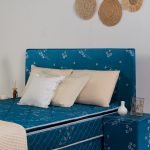 Sommier Nogal Calma 140X190 Color Azul Juego Completo