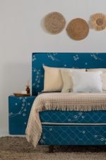 Sommier Nogal Calma MHNOCA160X200 Azul Completo