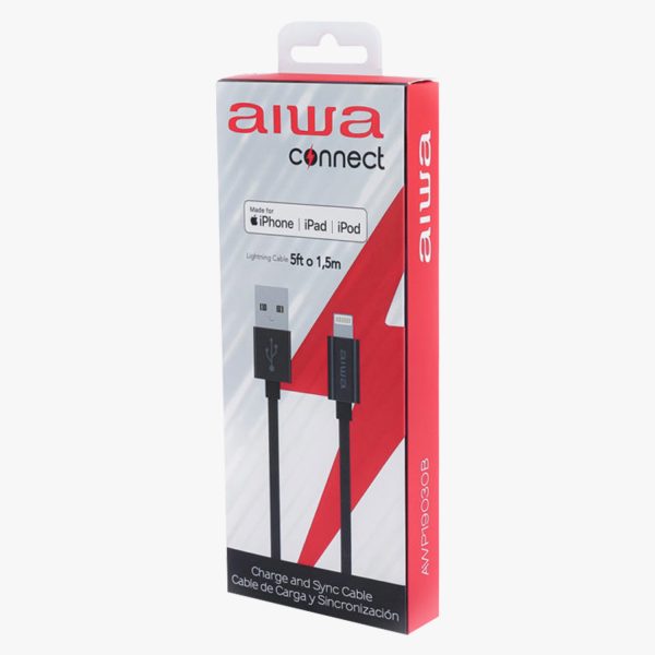 Cable USB Aiwa para iPhone de 1.5 metros