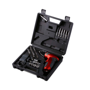 Kit Herramientas Multilaser Ho073 12v Bivolt + Accesorios Rojo