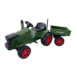 TRACTOR A PEDAL BIEMME FENDT CON REMOLQUE VERDE 348-VE