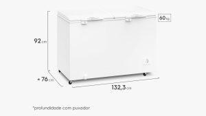 Congelador Electrolux 414L Horizontal 2Puertas