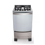 COCINA MUELLER 4H DECORATO VETRO INOX C/EN