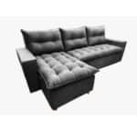 Sofa Kala 2 Piezas Gris Metal