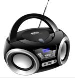 Radio Portátil Mega Star MP1842BTB Bivolt - Negro/Plata