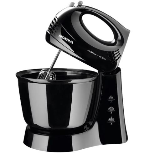 Batidora Mondial NEGRO Batidora Mondial Práctica B-44-B 400 W 220v - Negro