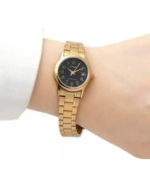 RELOJ CASIO 3363 - ANALOG. DAMA. MALLA DORADA