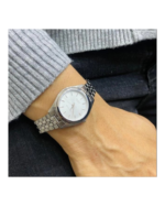 RELOJ CASIO 1330 - ANALOG. DAMA. MALLA ACERO PLATA - F. GRIS CLARO. - LTP-1129A-7ARDF