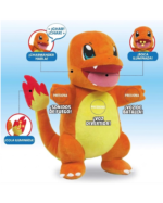 JUGUETE JAZWARES POKEMON PELUCHE 10 CHARMANDER INTERACTIVO