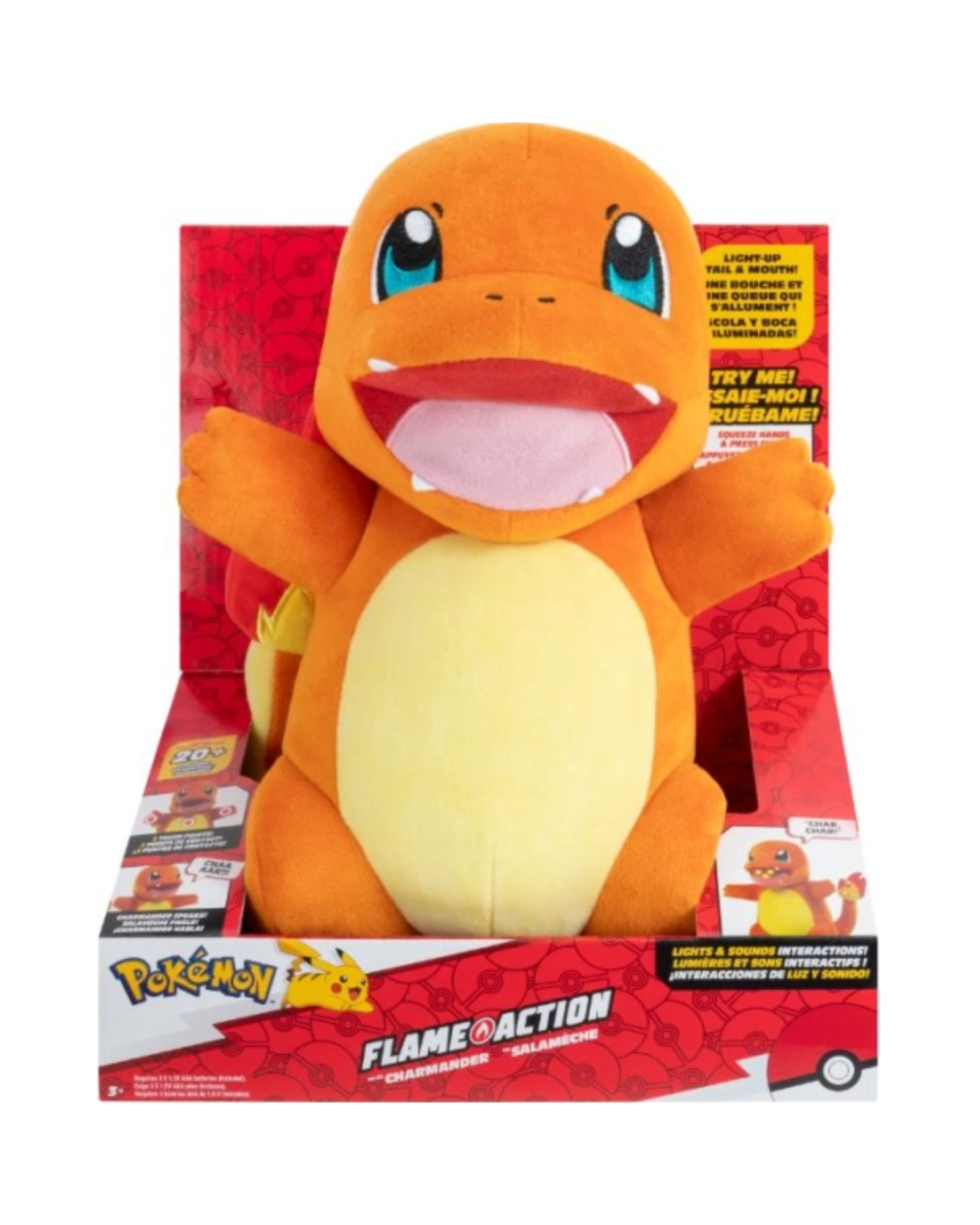 JUGUETE JAZWARES POKEMON PELUCHE 10 CHARMANDER INTERACTIVO JUGUETE JAZWARES POKEMON PELUCHE 10 CHARMANDER INTERACTIVO