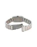 RELOJ CASIO 1330 - ANALOG. DAMA. MALLA ACERO GRIS - F. NEGRO CUADRADO