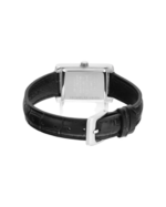 RELOJ CASIO 1330 - ANALOG. DAMA. MALLA CUERO NEGRA - F. BLANCO CUADRADO