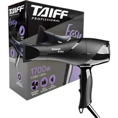 SECADOR DE PELO TAIFF EASY – NEGRO – 1700W – (1514) SECADOR DE PELO TAIFF EASY - NEGRO - 1700W - (1514)