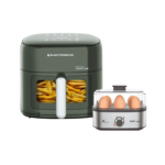 FREIDORA ELECTROBRAS AIR FRYER - DIGITAL COMPACT - EBAF-65D + COCEDOR DE HUEVOS - EBEG-06