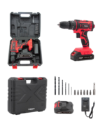 KIT TALADRO NAPPO INALAMBRICO DE IMPACTO - 16PCS