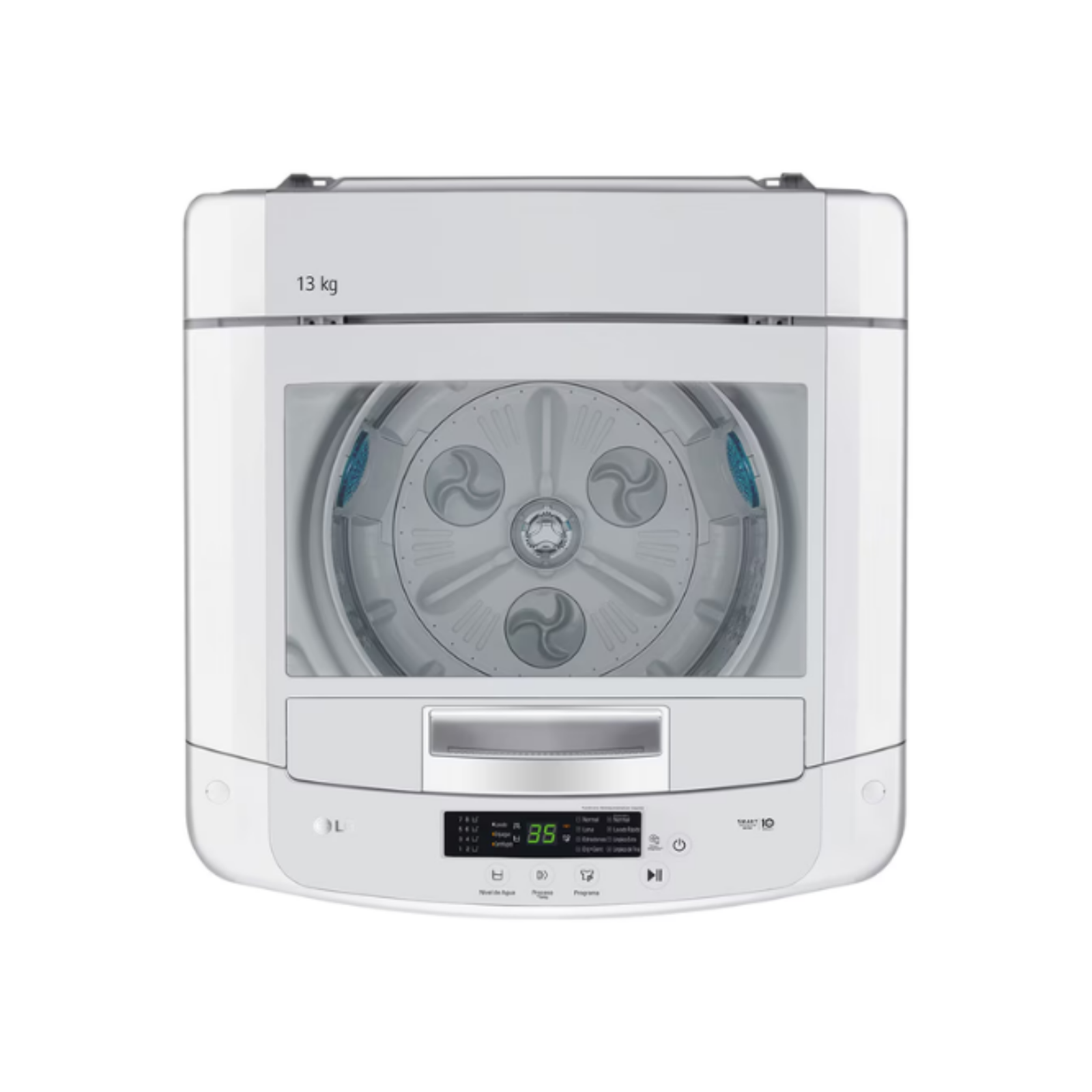 LAVARROPAS AUTOMATICO LG – WT13WPBK – BLANCO Lavarropas LG 13Kg Carga Superior Automático Blanco