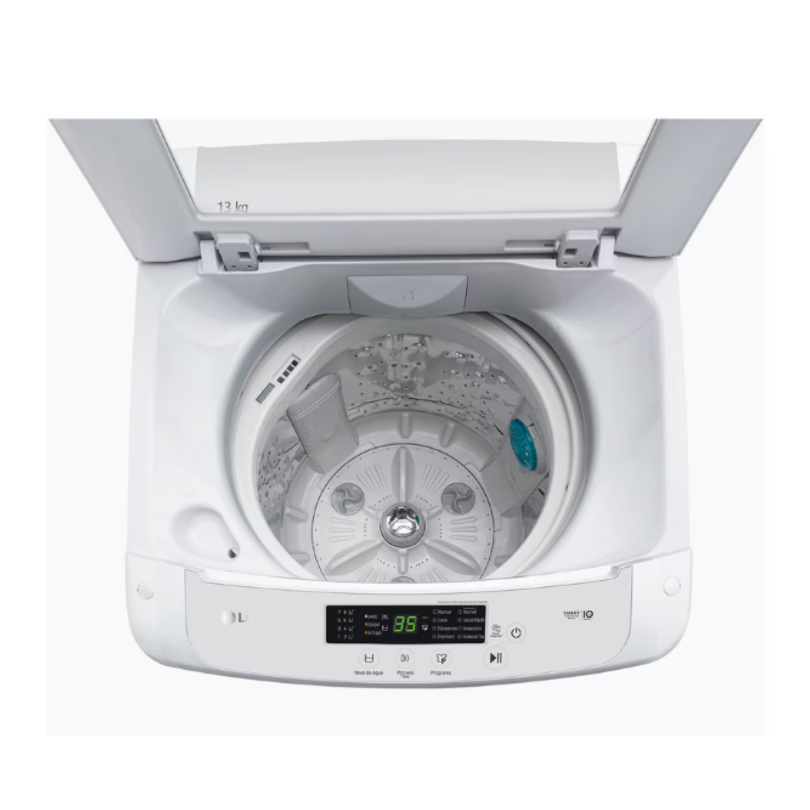 LAVARROPAS AUTOMATICO LG – WT13WPBK – BLANCO Lavarropas LG 13Kg Carga Superior Automático Blanco