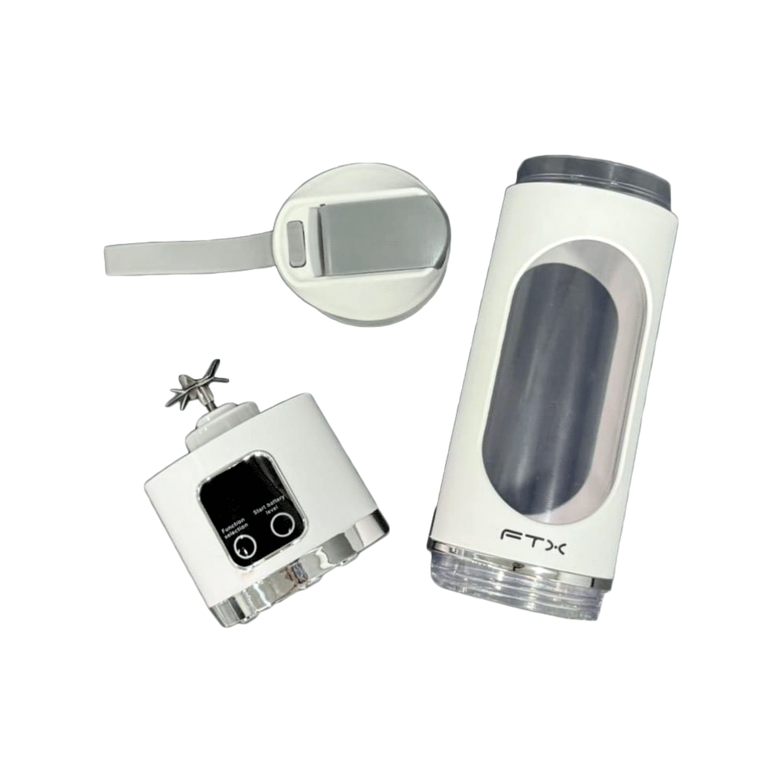 LICUADORA PORTATIL FTX RECARGABLE – PB-WH – BLANCO LICUADORA PORTATIL FTX 25W RECARGABLE 3 FUNCIONES BLANCO PB-WH