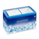 CONGELADOR GOODWEATHER,MOD. 268L - GW-268SD - P/HELADOS VIDRIO CURVO